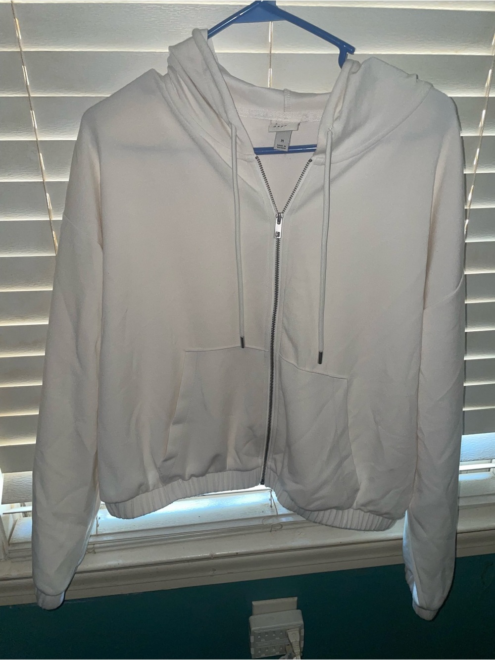 a new day White Full-Zip Hooded Sweatshirt